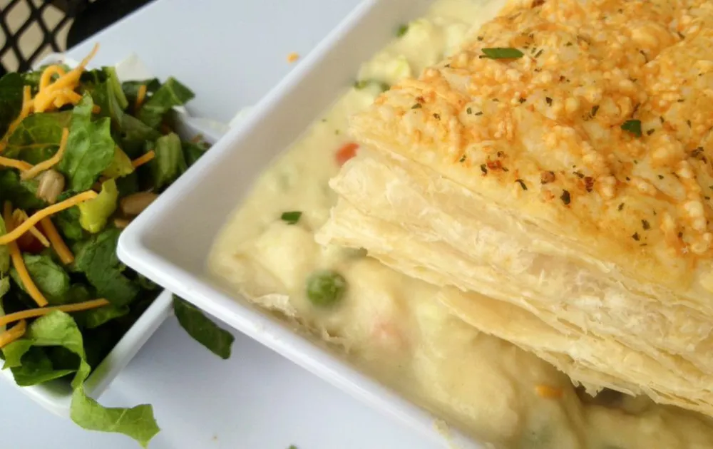 Chicken Pot Pie from Kick's Chicken Cafe for Savory Trumps Sweet for Pi Day