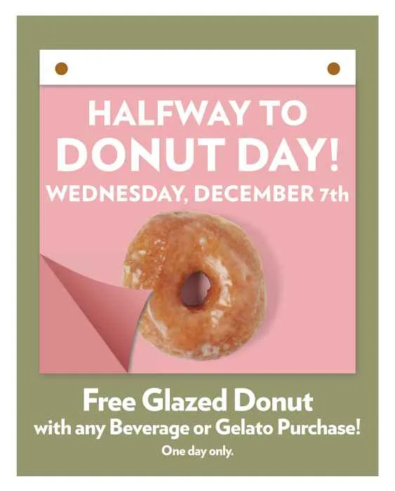 Stans Halfway To Donut Day Poster Updated for Stan’s Donuts Celebrates Halfway To National Donut Day With Free Glazed Donut