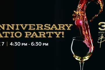 Anniversary Eb Header for Patio Party at Bijans Bistro to Celebrate 35 Years In River North