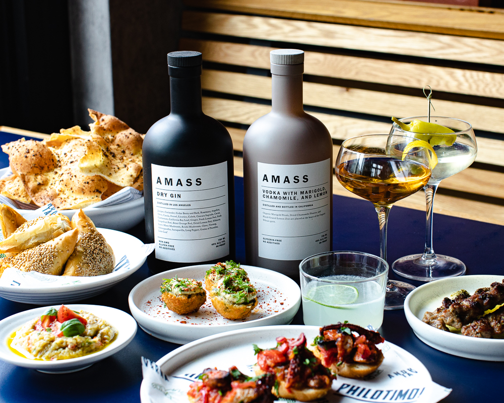 Amass Collab Horizontal for Andros Taverna Hosts Monday Mezze Collab with AMASS Spirits, March 7th
