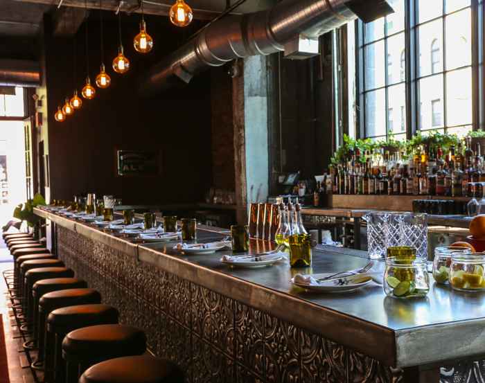 Bar Area 2 for Split Rail + Hollow Leg Cocktail Class and Dinner