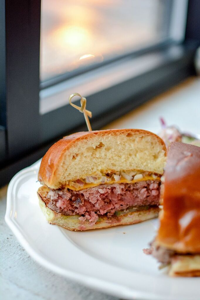 Bernies Cheeseburger for Bernie's Lunch & Supper Celebrates National Burger Month