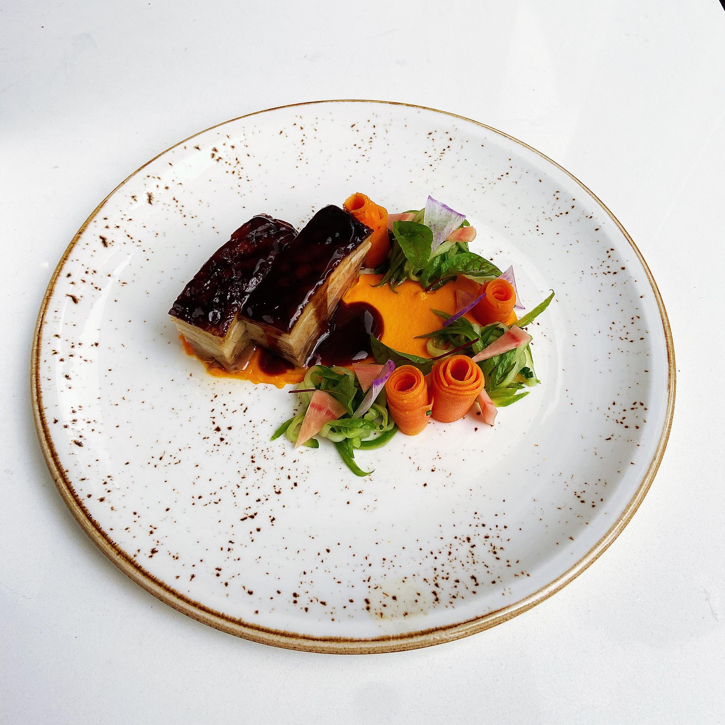 Braised Pork Belly for Travelle at the Langham Introduces New Seasonal Dishes