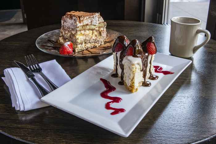 Chicago Style Cheesecake Tiramisu Tower for Giglio's State Street Tavern Celebrates National Dessert Month with $5 Desserts