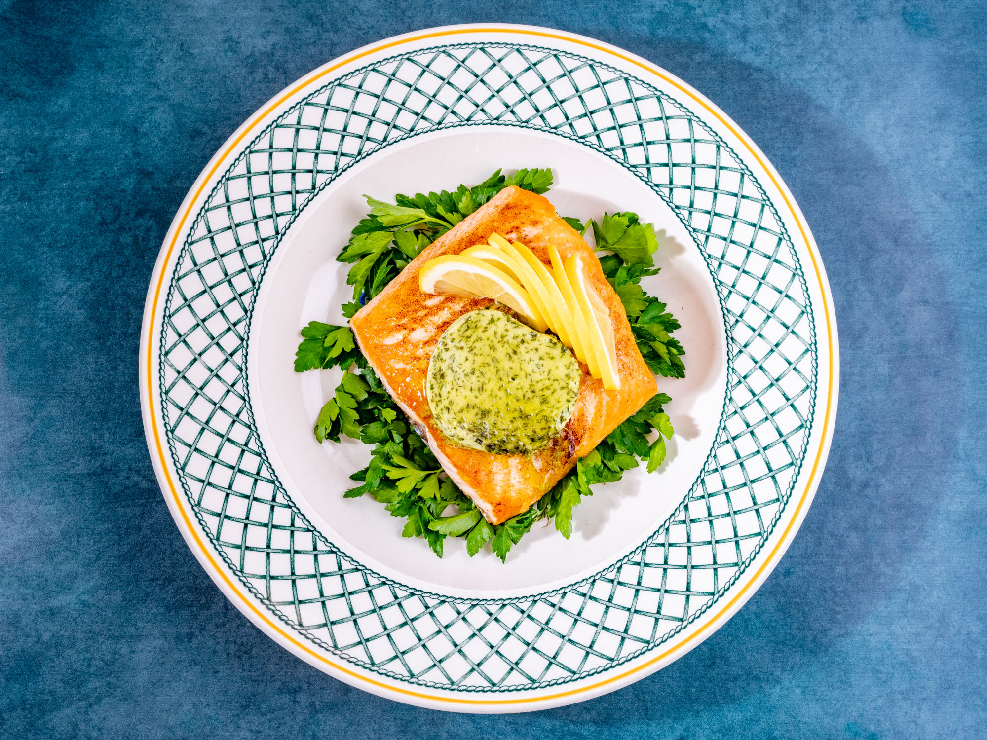 Chive Butter On Salmon 2 for Home Kitchen Gourmet Arrives: Chef Driven Recipe Kits by Chicago Game & Gourmet and Chef Michael Lachowicz