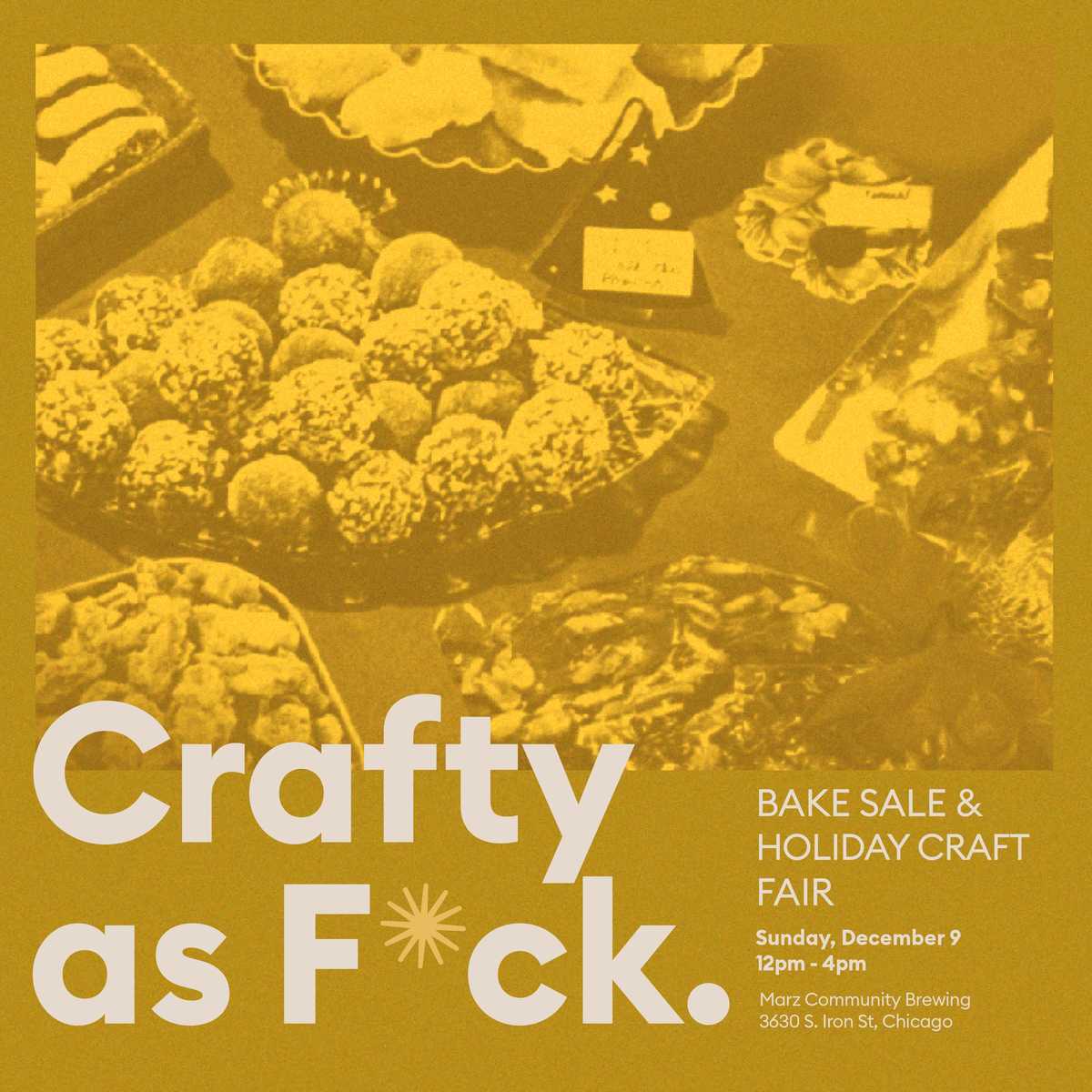 Crafty As Fuck 04 Ig Gold for Hungry as F*ck Bake/Craft Sale Pop Up: Crafty as F*ck December 9