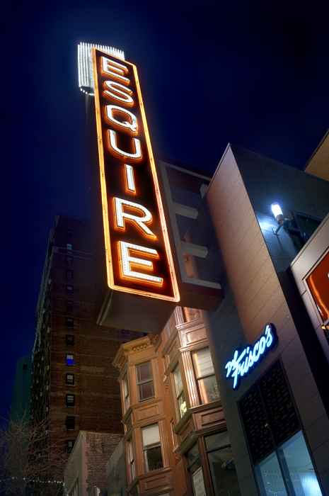 DF Chicago Outside Sign HR for Del Frisco's offers Best Picture Inspired Cocktails