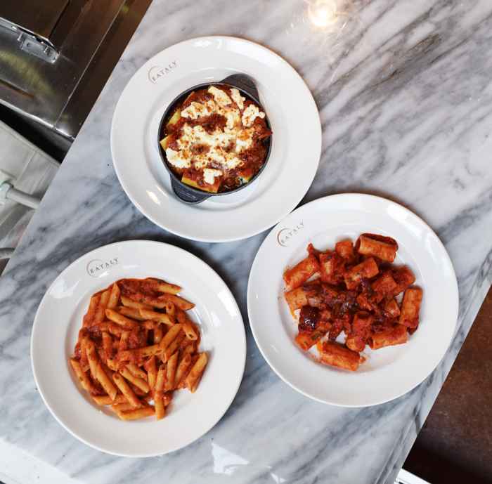 Dish Trio Overhead for Eataly For Everyone (including your wallet)