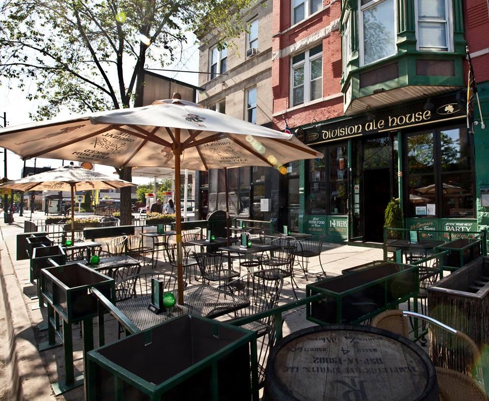 Division Ale House Patio for 3 Floyds Tap Takeover at Division Ale House Thursday, June 30