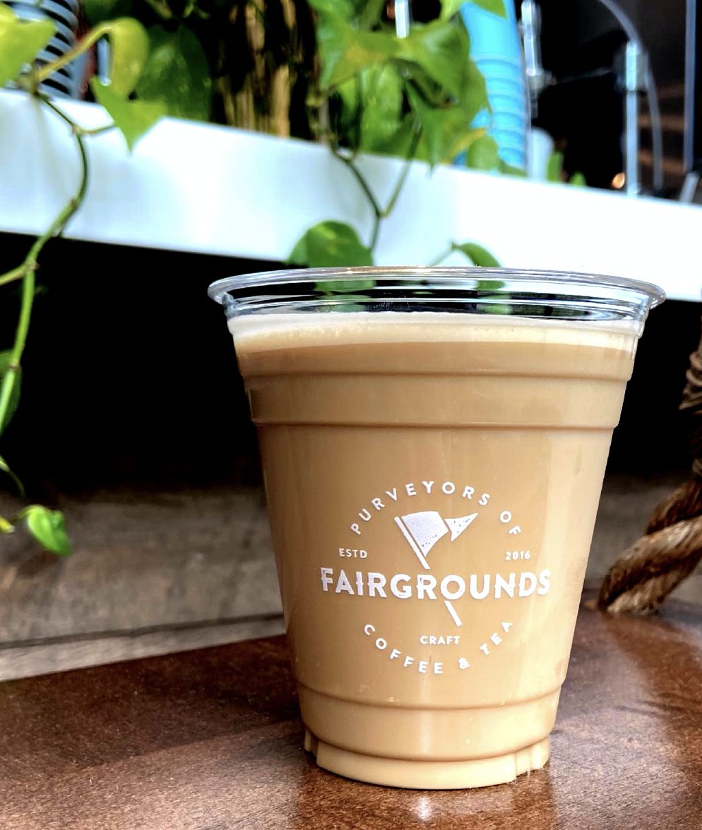 Draft Latte Fairgrounds Coffee Tea for Now on Tap! Fairgrounds Coffee & Tea Launches a New Draft Latte