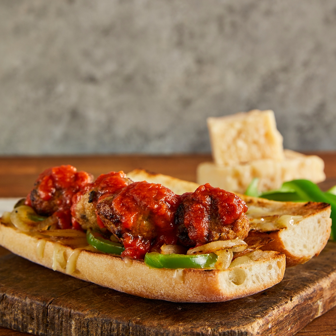 Eggplant Mt Ball 2 for B.GOOD Introduces Eggplant Meatball Sub for Winter Months