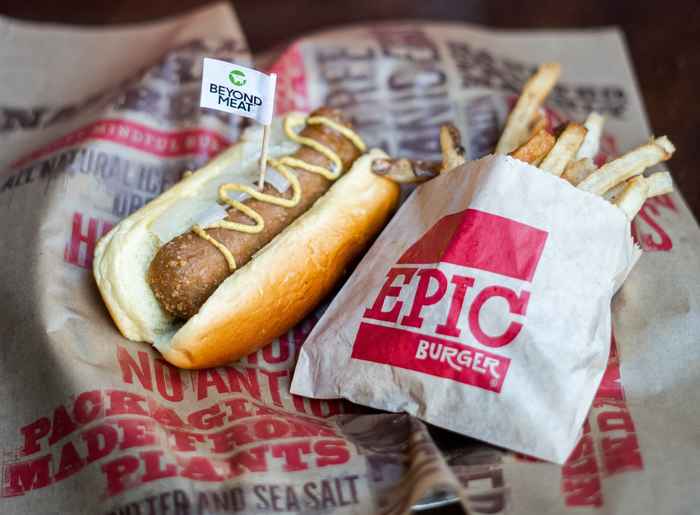 Epic Burger for Chicago's Epic Burger Goes "Beyond" Burgers with 'Beyond Brat'