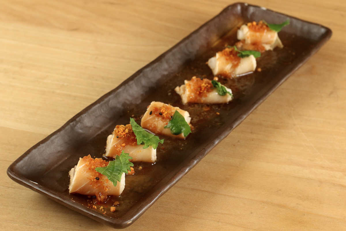Escolar Tataki for The Trotter Project Hosting Fundraiser at Old Orchard Center April 25