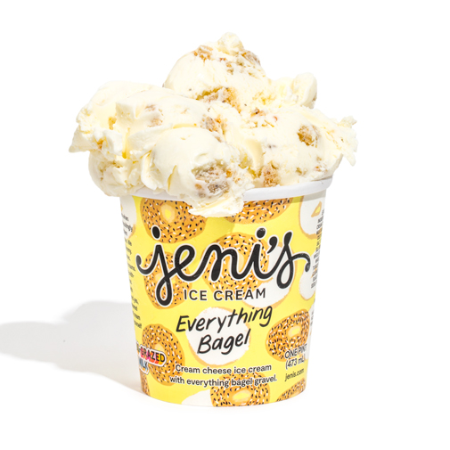 Everything Bagel Volcano Pint Ecom 505Px for Everything Bagel Ice Cream Now Available at Jeni’s Chicago Scoop Shops