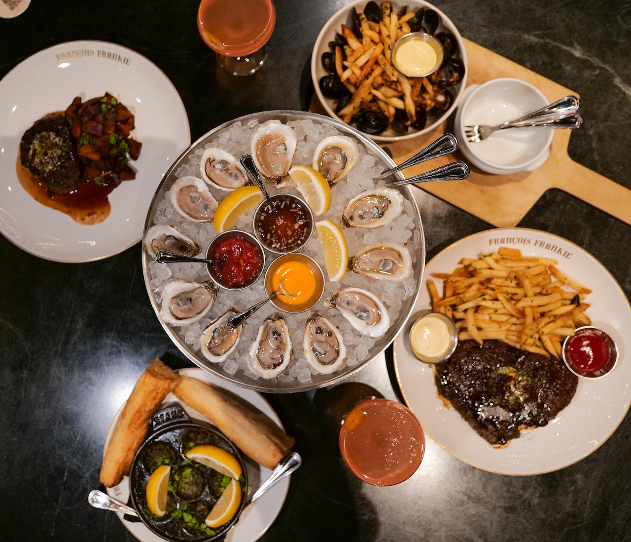 Franç Ois Frankie Dinner Spread for François Frankie to Open on Saturdays for Dinner