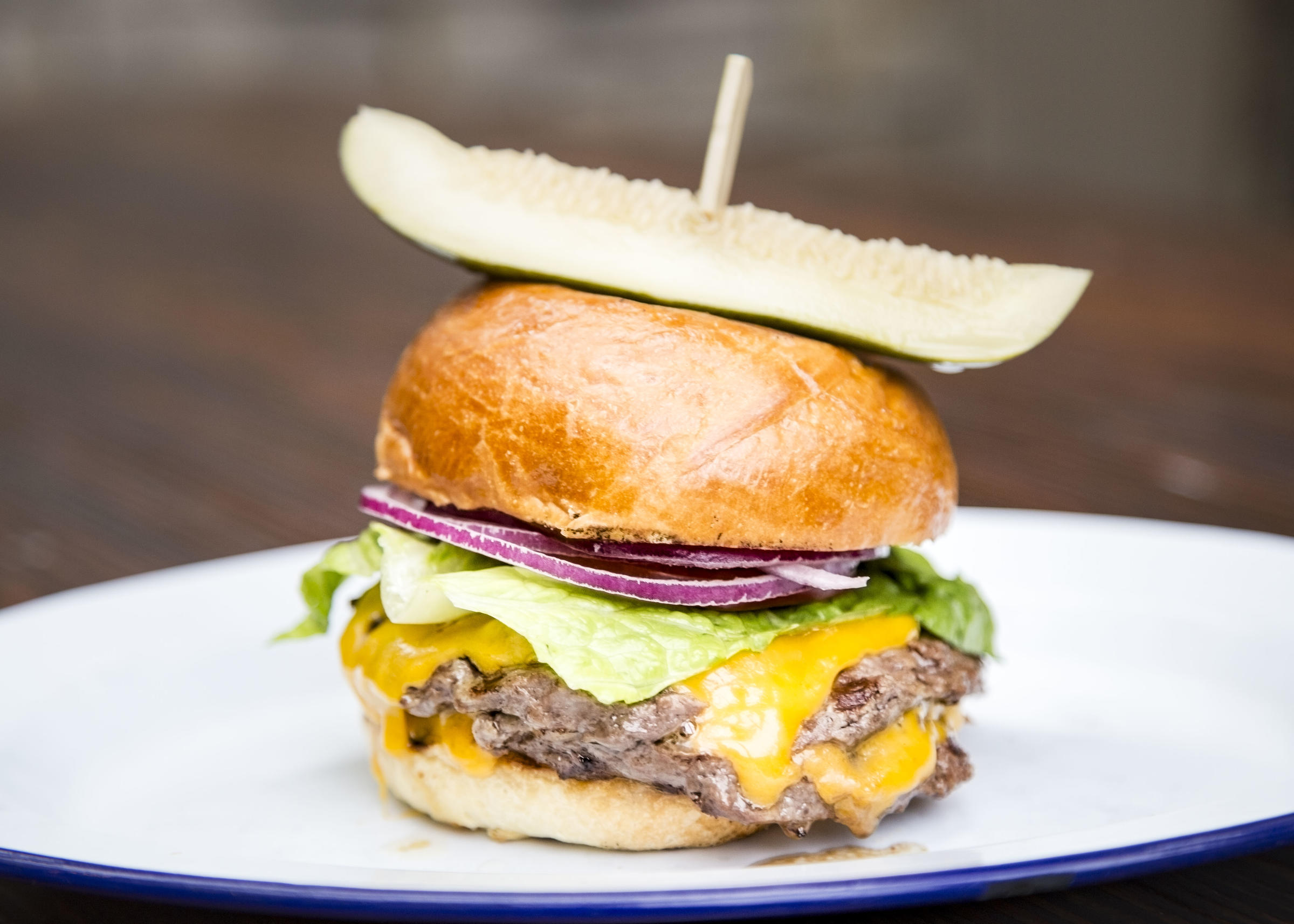 Frontier Burger 1 for Celebrate National Burger Day at Chicagoland Restaurants and Bar, August 25th