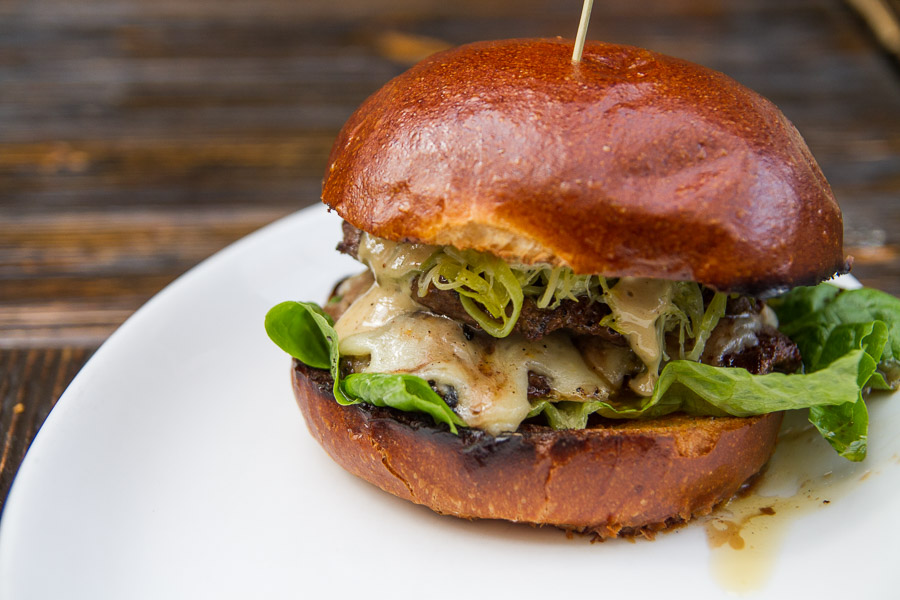 Frontier Ostrich Juicy Lucy for Frontier Launches Burger Night Series in May