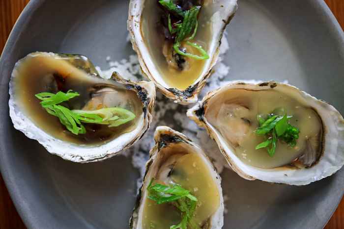 Grilled Oysters 4 for Where to Get Your Oyster Fix on National Oyster Day, August 5th