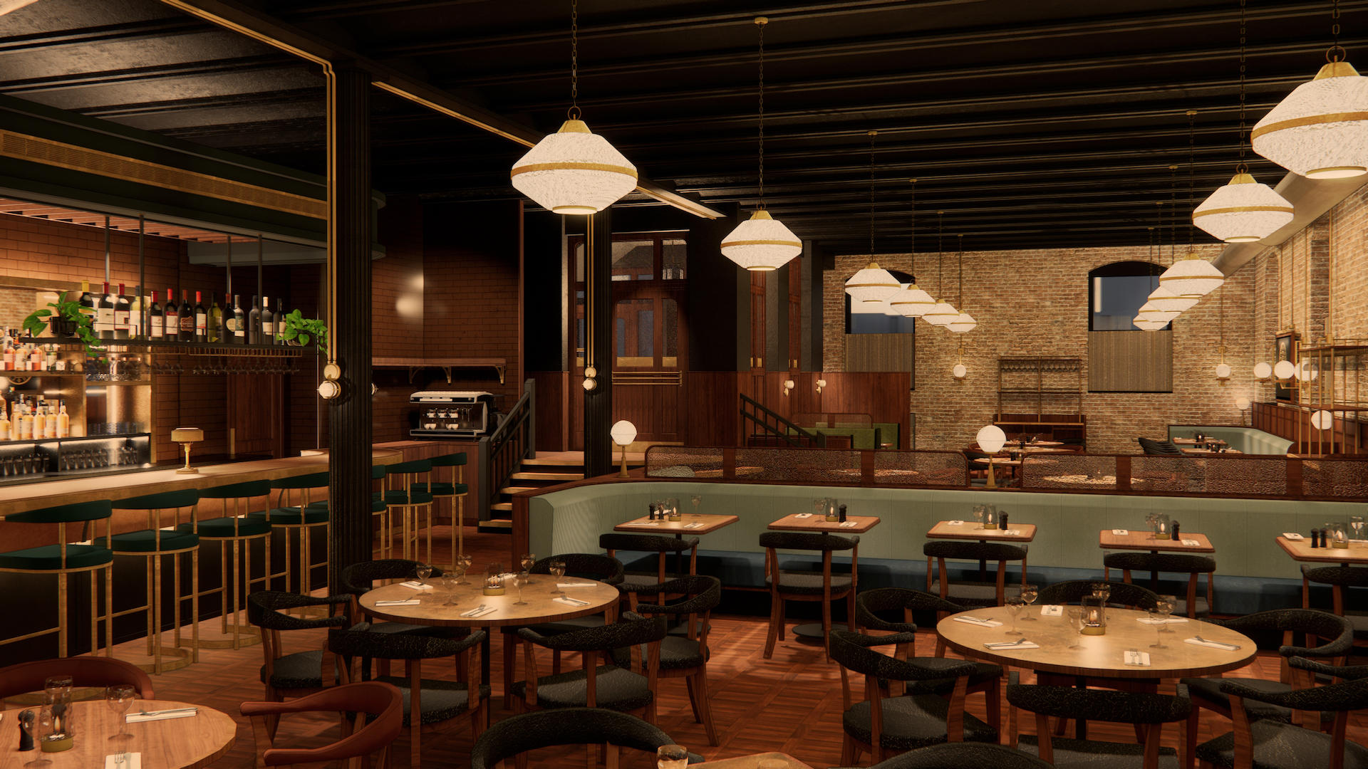 Hawksmoor Chicago Ff View 3 for Hawksmoor Reveals New Details on Three Story Restoration in Chicago for Spring 2024