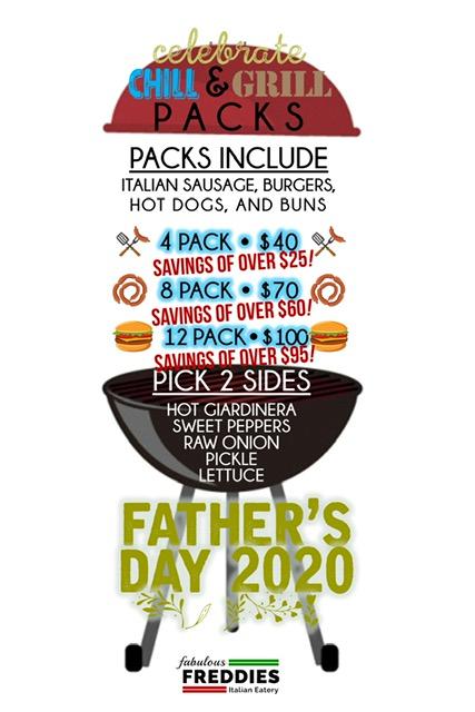 Image for Bridgeport’s Fabulous Freddies Offers Father’s Day “Chill and Grill Packs” with FREE Italian Ice