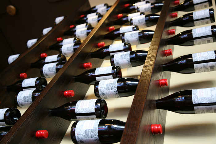 Il Culaccino Wine Wall Upclose for Il Culaccino Now Open in South Loop