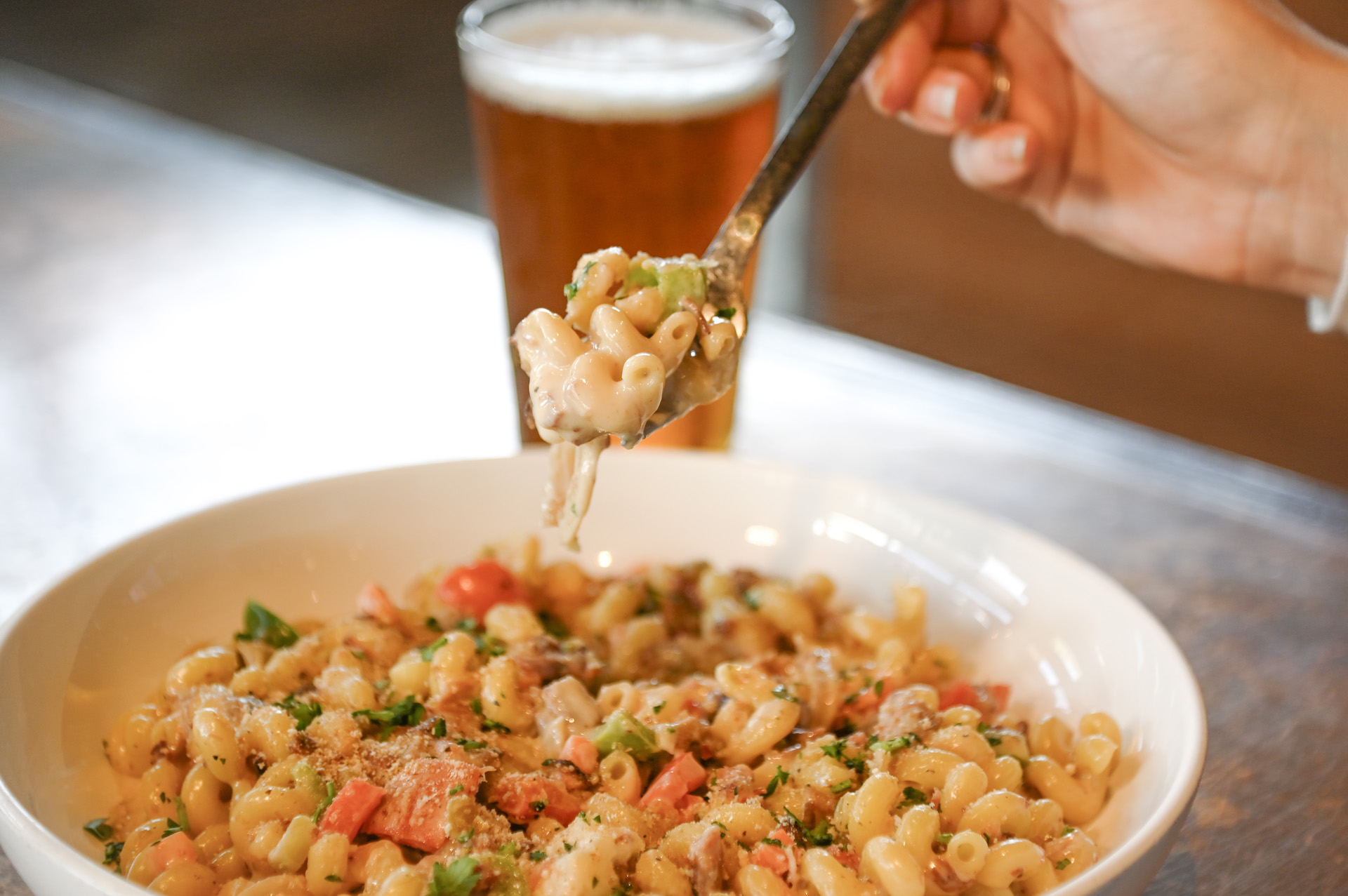 Italian Beef Mac Ncheese 1 for City Works Eatery & Pour House Extends American Craft Beer Week