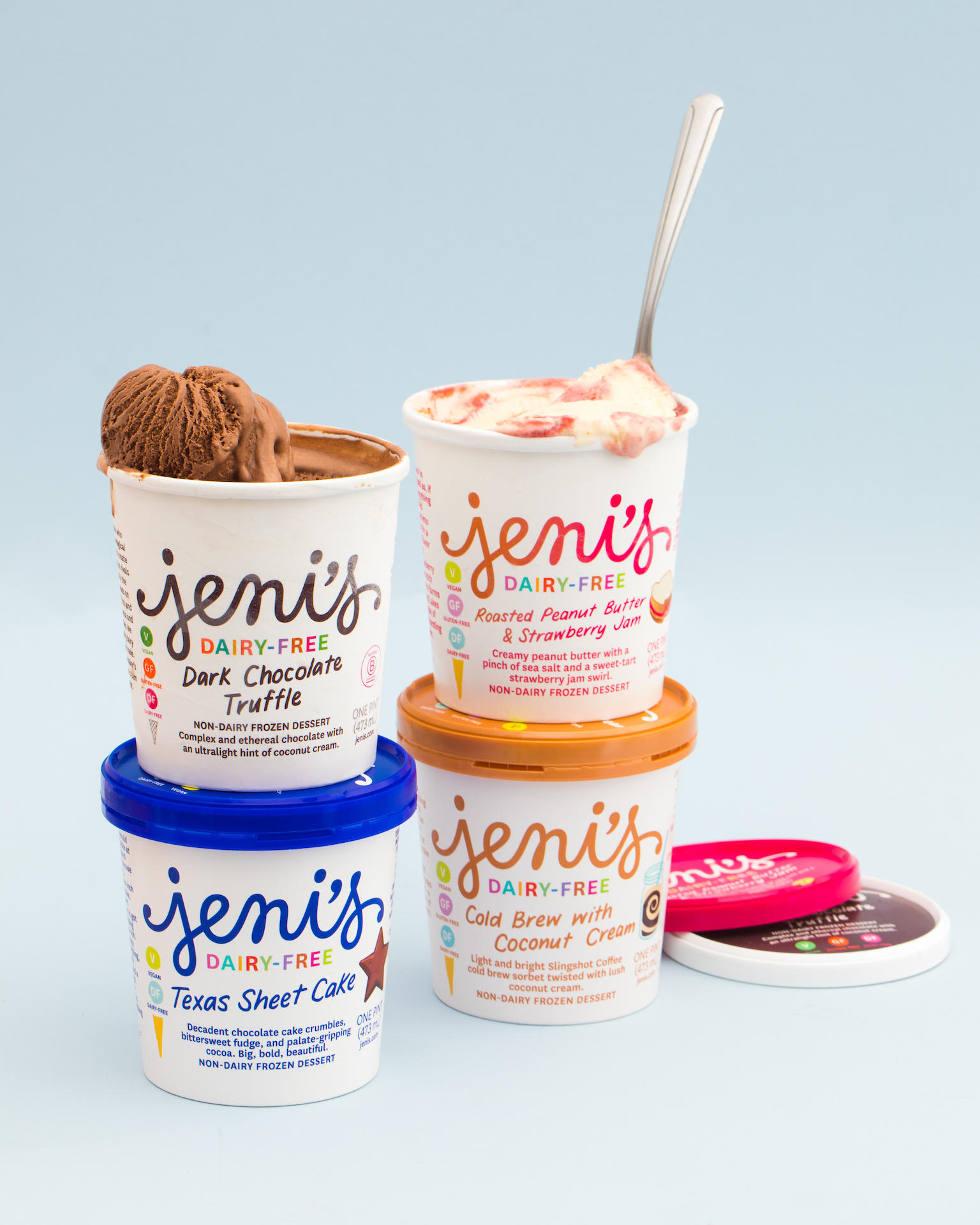 Jeni’S Df Collection Pints for Help Jeni’s Set a World Record on Ice Cream for Breakfast Day, February 5th