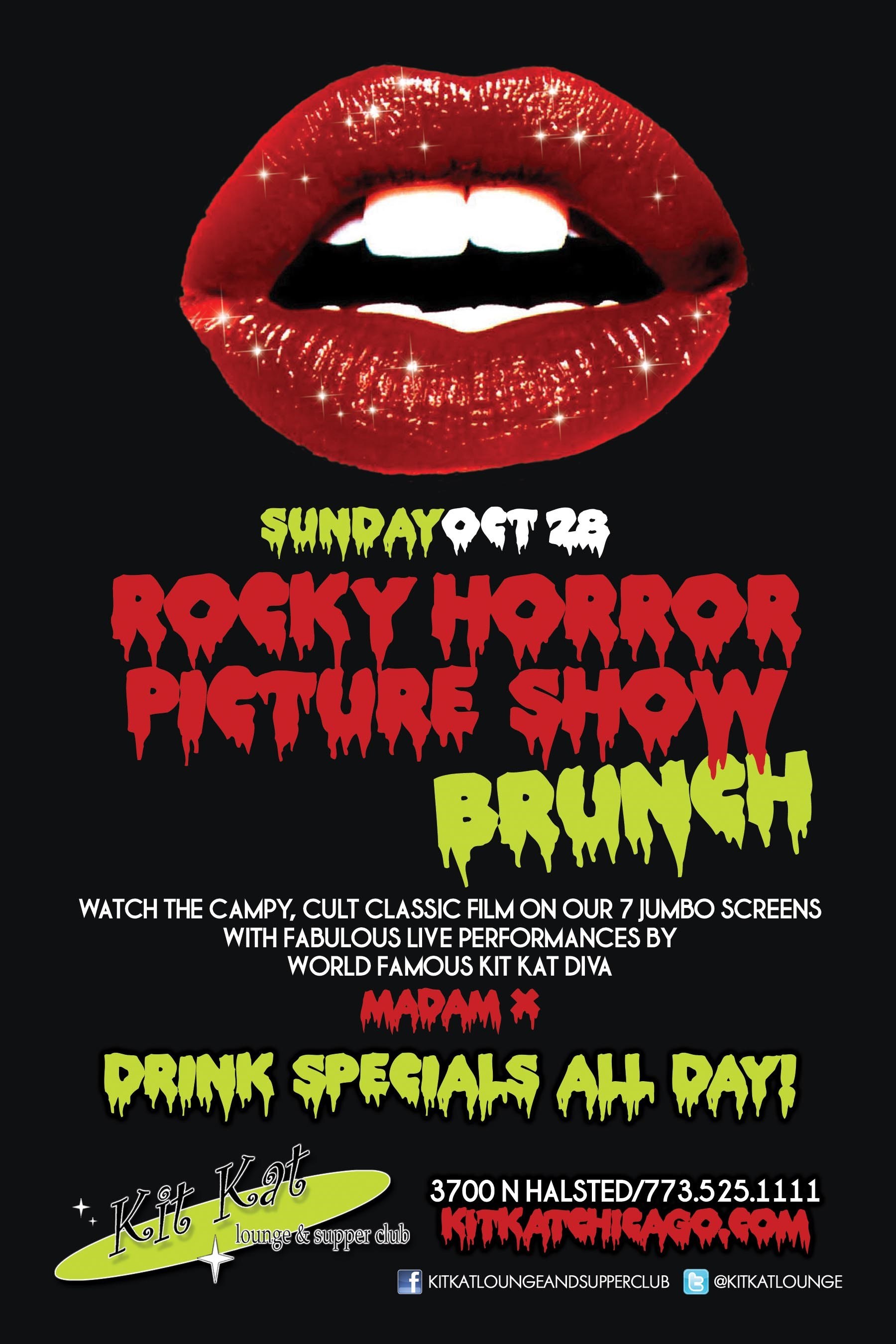 Kit Kat Halloween 2018 Graphic for These Fall Themed Drinks at Kit Kat Lounge & Supper Club