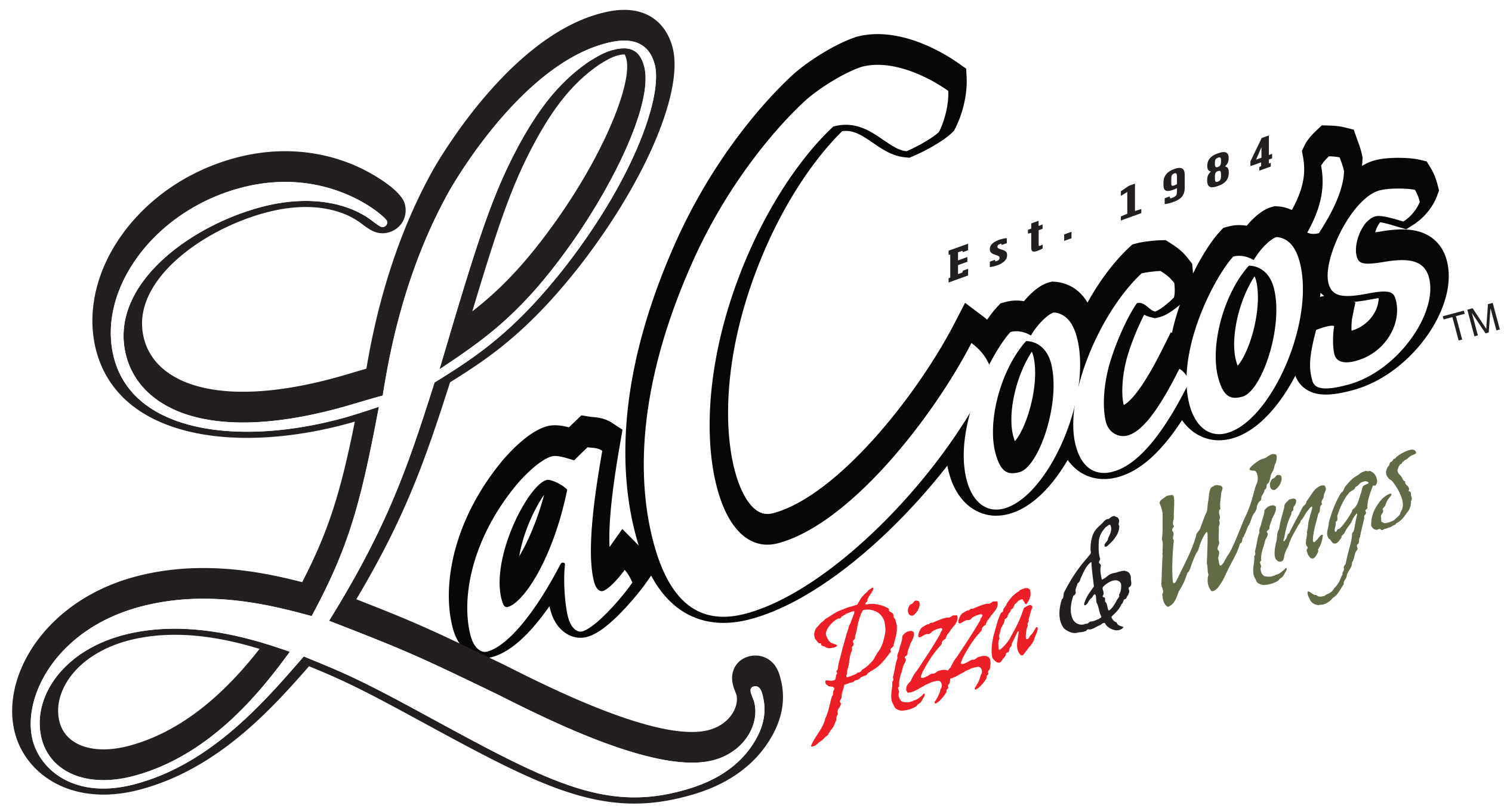 La Cocos Pizza Wings Logo 4C 10 26 23 for March Madness on 47th at La Coco's