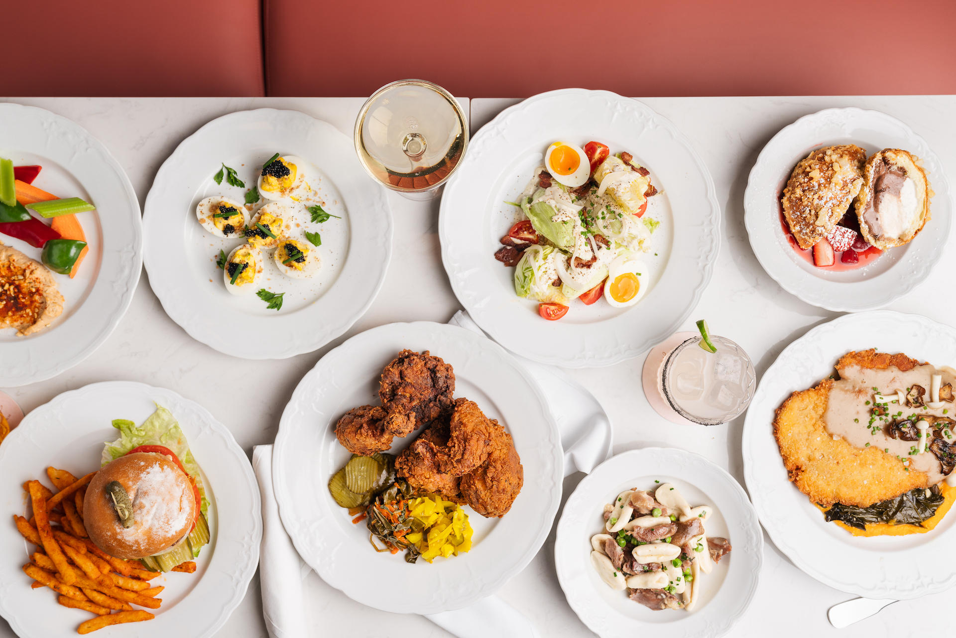 Lady May Food Spread for Coastal Southern Restaurant, Lady May, Opens in River North