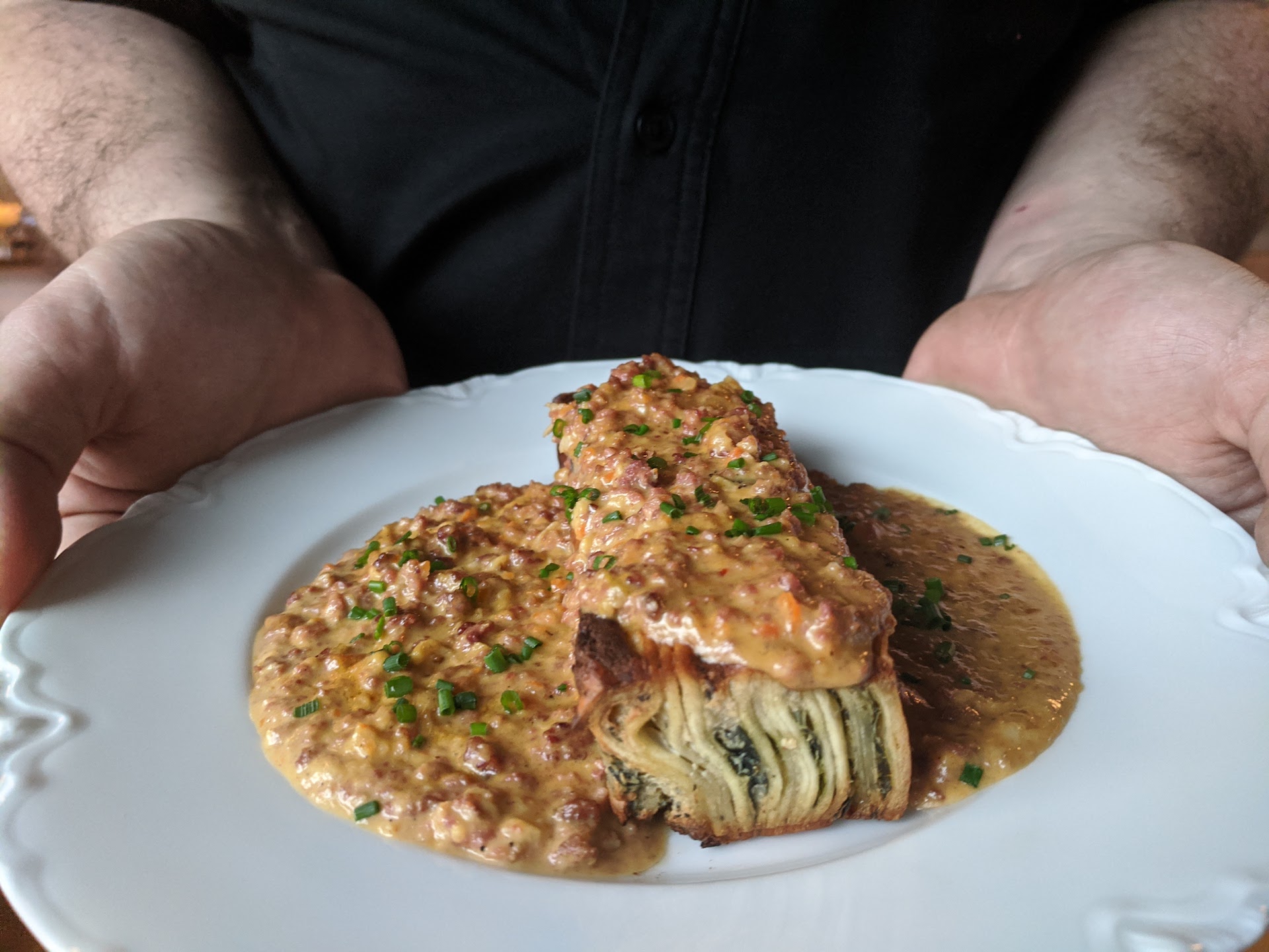 Lasagna Bolognese for Flat & Point Reopening with a New Name & a New Future: Dorothy's Bistro
