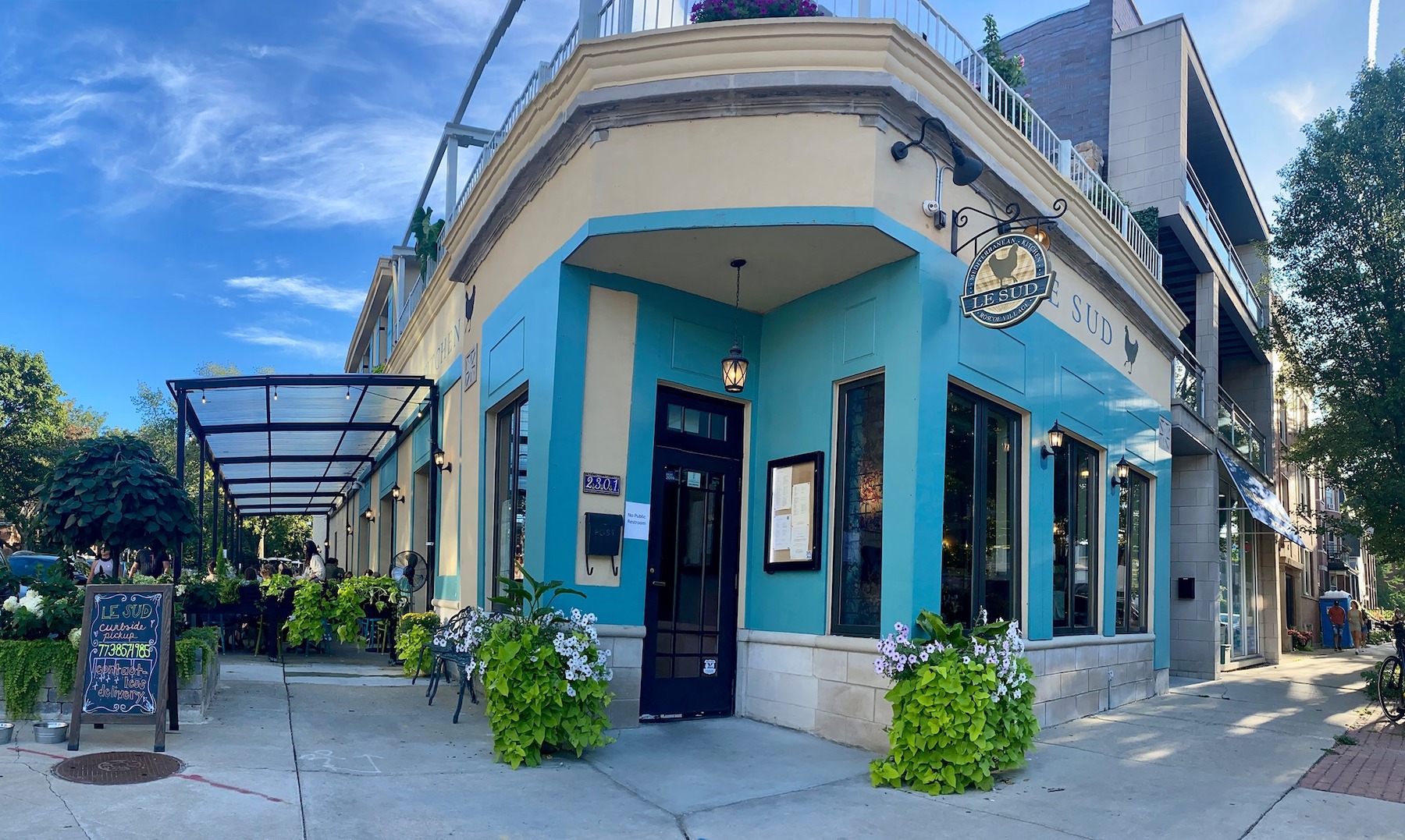 Le Sud Exterior for Le Sud's Fifth Anniversary Celebration