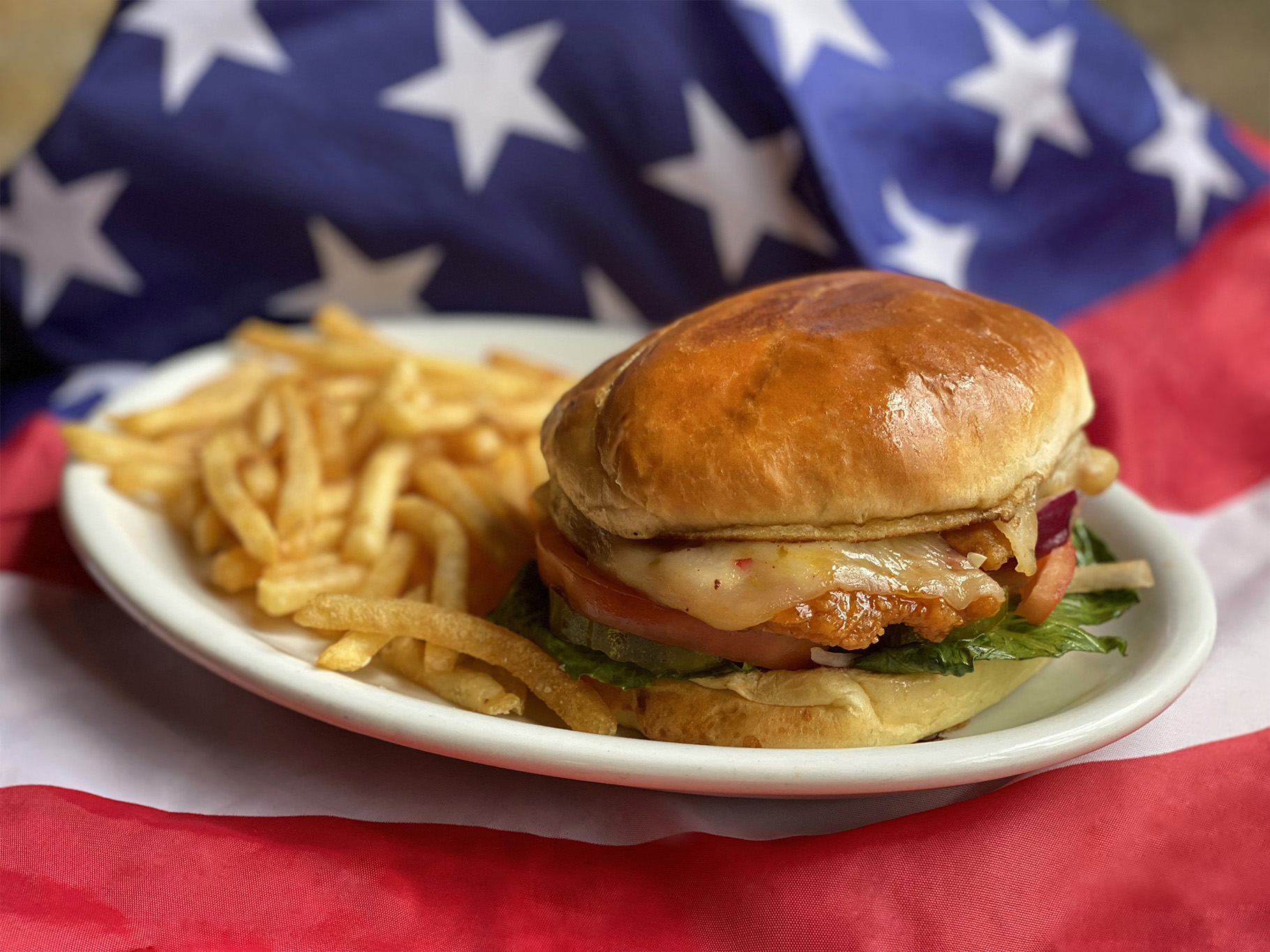 Macs Hot Honey Sandwich for 4th of July Weekend at Mac’s Wood Grilled