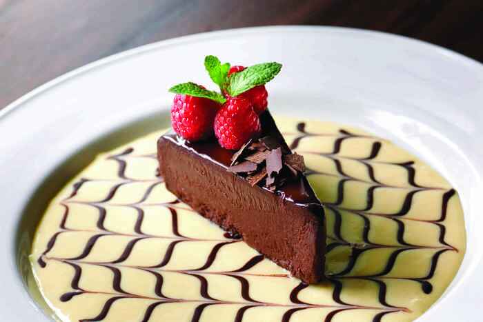 Mastros Chocolate Sine Cake 1 for Mastro's Steakhouse Hosting Garrison Brothers Bourbon Dinner