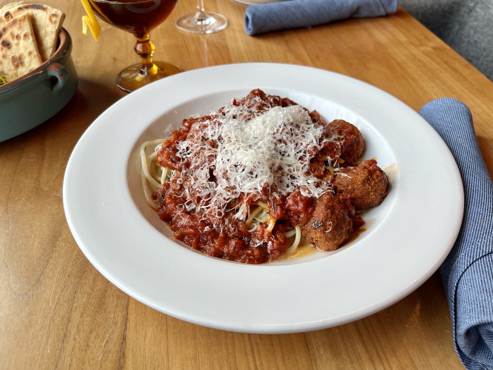 Mordecai Spag Meatballs1 for Mordecai Chicago Celebrates National Pasta Day, October 17th