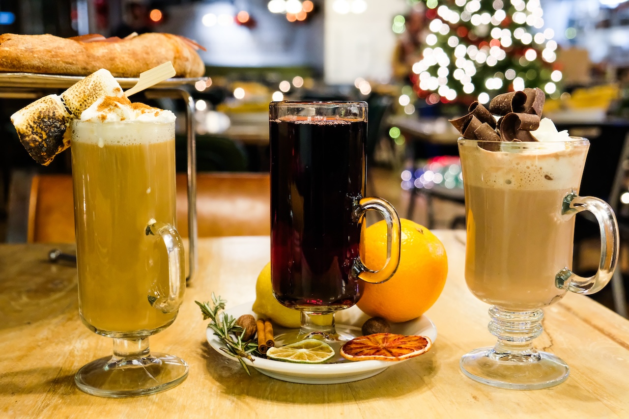 Mulled Wine Irish Coffee Hot Chocolate 1 for Apple Pie to Go, a Thanksgiving Pizza, Nutcracker Pizza, & More Holiday Specials at Robert's Pizza & Dough Co.