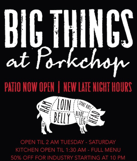 PC Late Night Email FINAL for Porkchop Introduces Late Night Hours and Industry Night Specials