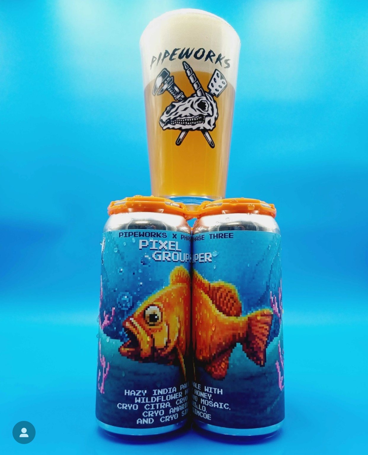 Pipe Pixel Guppy Can And Draft for Pipeworks x Phase Three Collab Beer Release Party at Tuman’s Tap & Grill