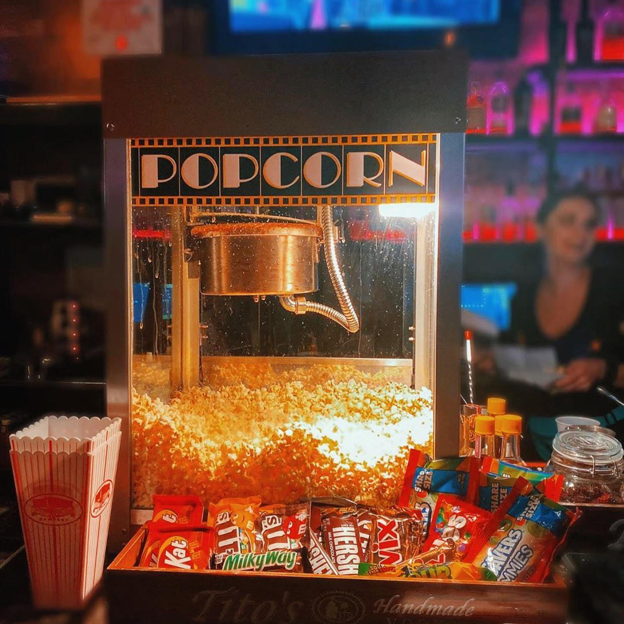Popcorn Candy for Rooftop Movie Nights are Back at Whiskey Business