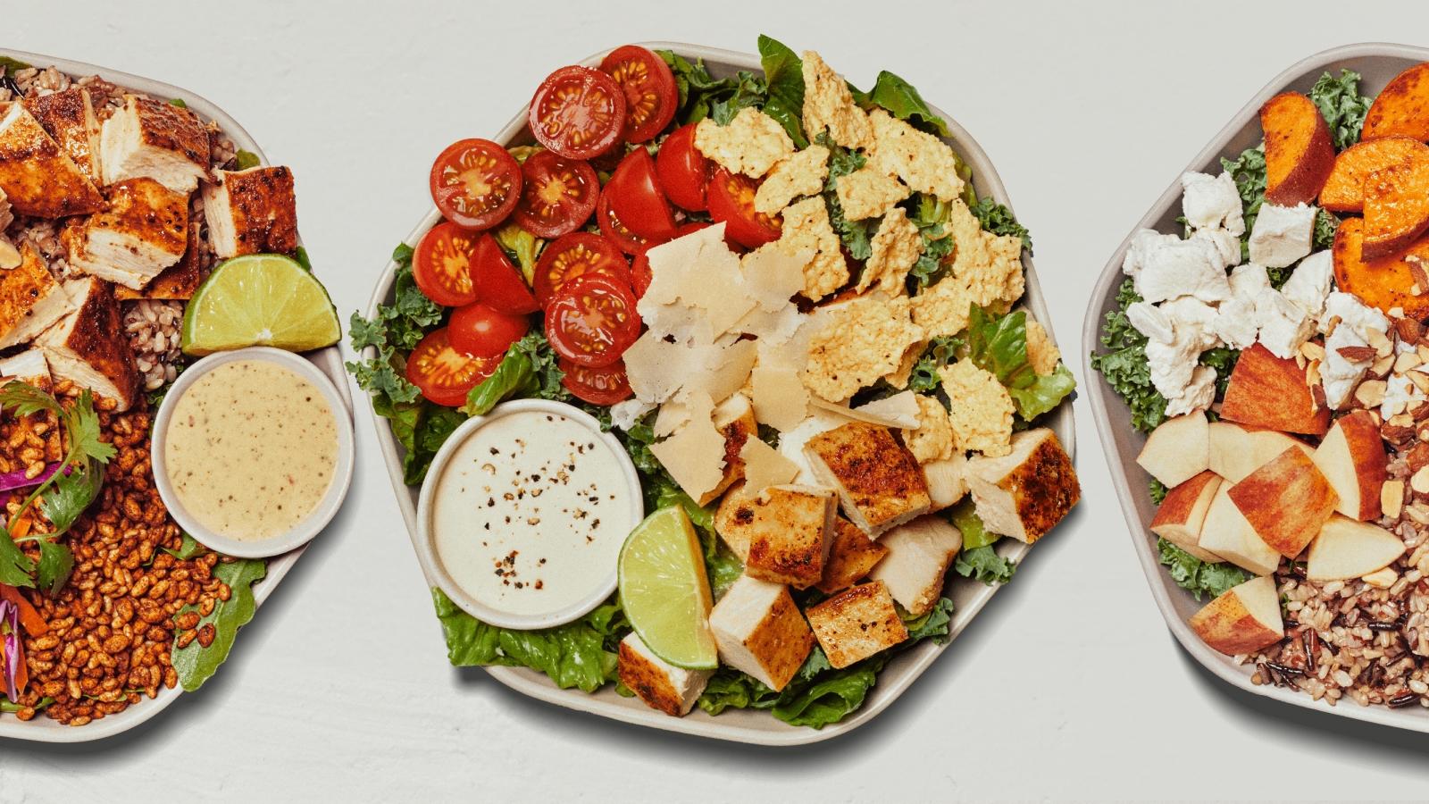 Sg Pr Three Salads 01 for Sweetgreen to Open on Franklin and Randolph, October 29th