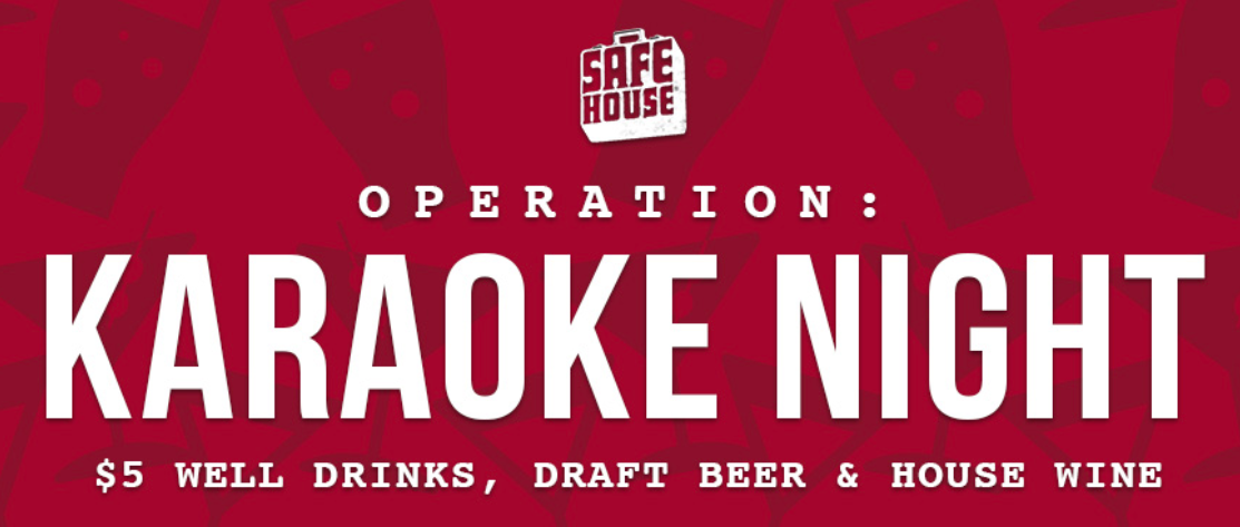 Safe House Karaoke Event for Operation Karaoke Night at SafeHouse Chicago