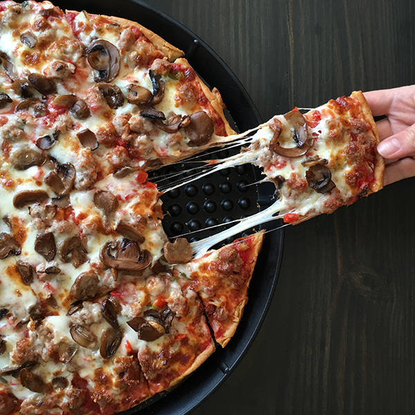 Sausage And Mushroom Pizza for Chicago's Home Run Inn Thanks First Responders With FREE Pizza on Thursday, October 28