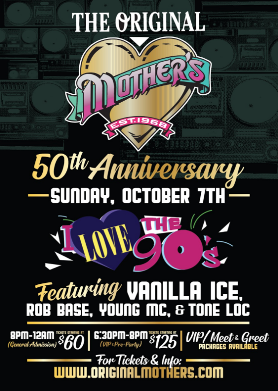 Screen Shot 2018 09 13 At 9 58 06 Am for The Original Mother’s Celebrates 50th Anniversary with Vanilla Ice, Rob Base, Young MC, and Tone Loc