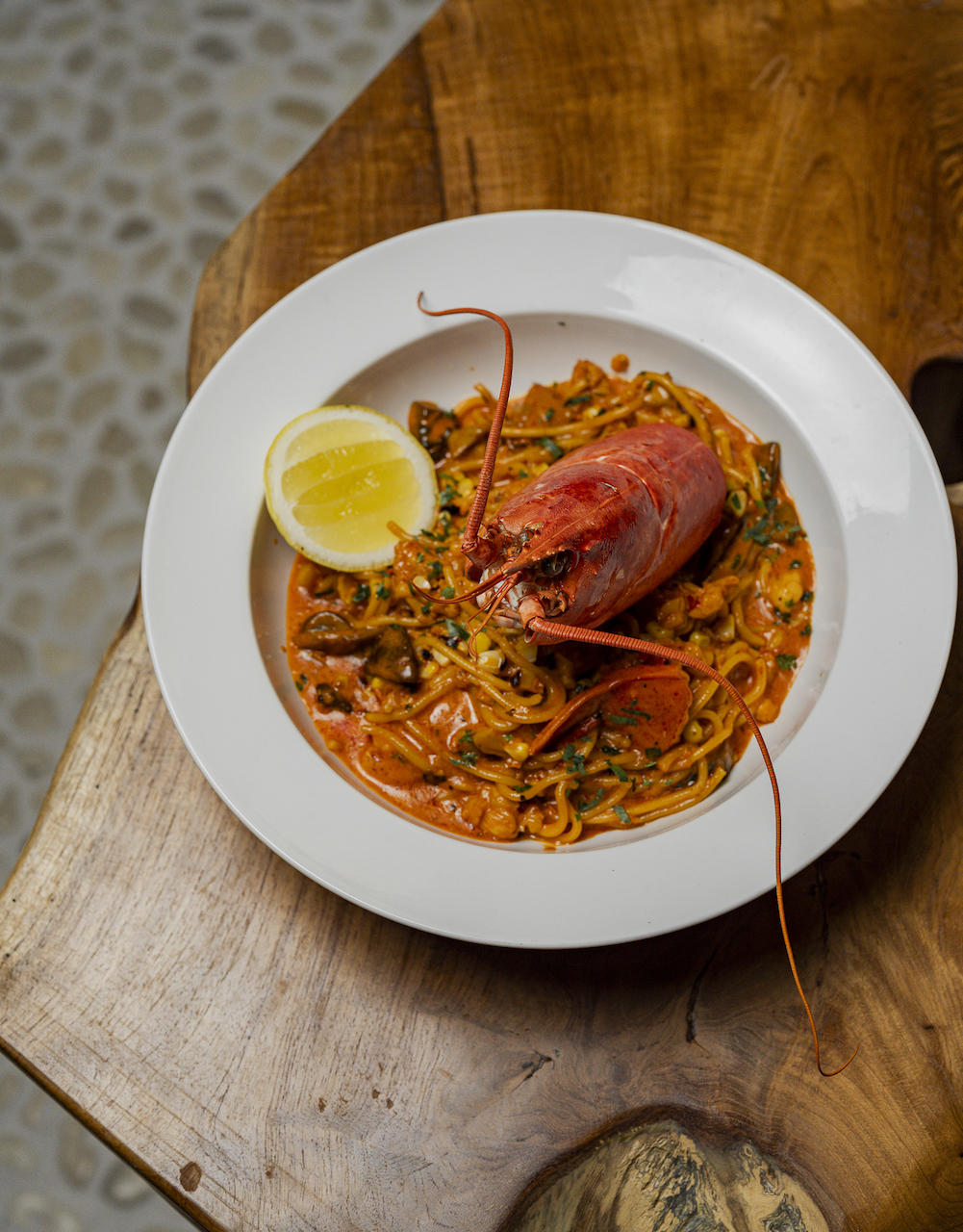 Spaghetti Con Langosta for Costera Cocina Tulum Officially Opens its Doors in Fulton Market