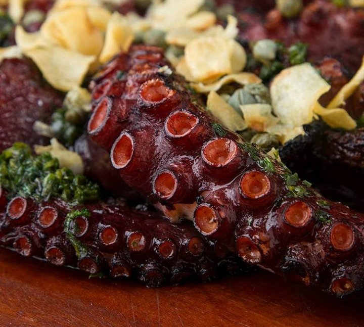 Spanish Grilled Octopus for Red Fish, Bleu Fish Opening in Hyde Park