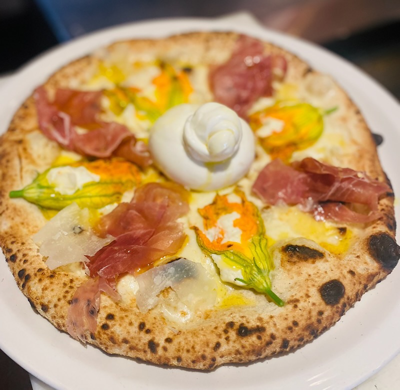 Squash Blossom Pizza Tony Gemignani for Robert's Pizza Welcomes Tony Gemignani with Book Signing & Exclusive Collaborative Pie