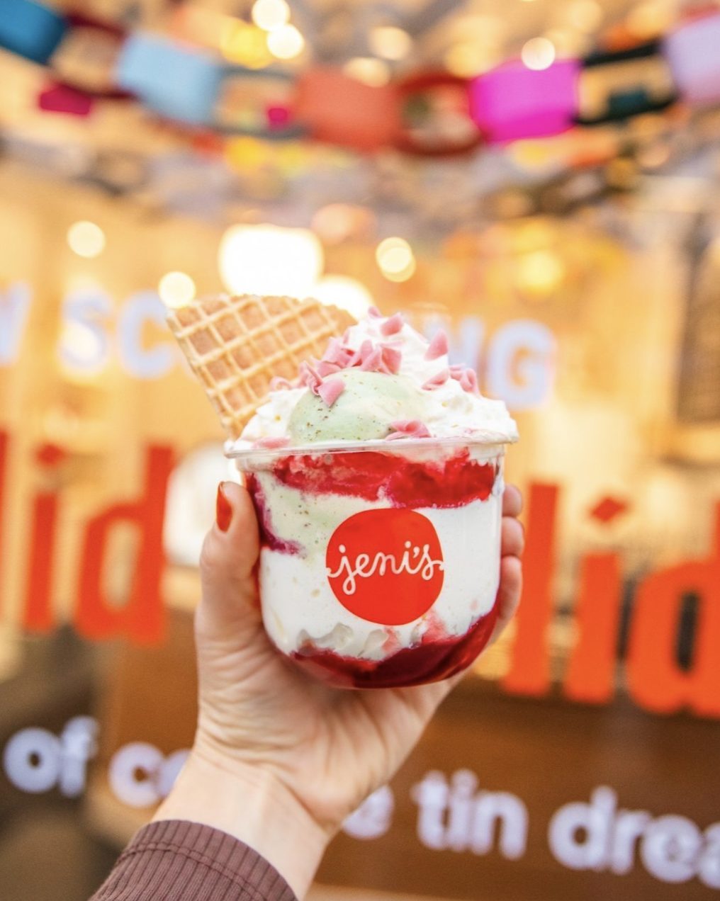 Sugar Plum Brittle Parfait 1 for Jeni’s Sugar Plum Brittle Parfait Available for LTO at Chicagoland Scoop Shops