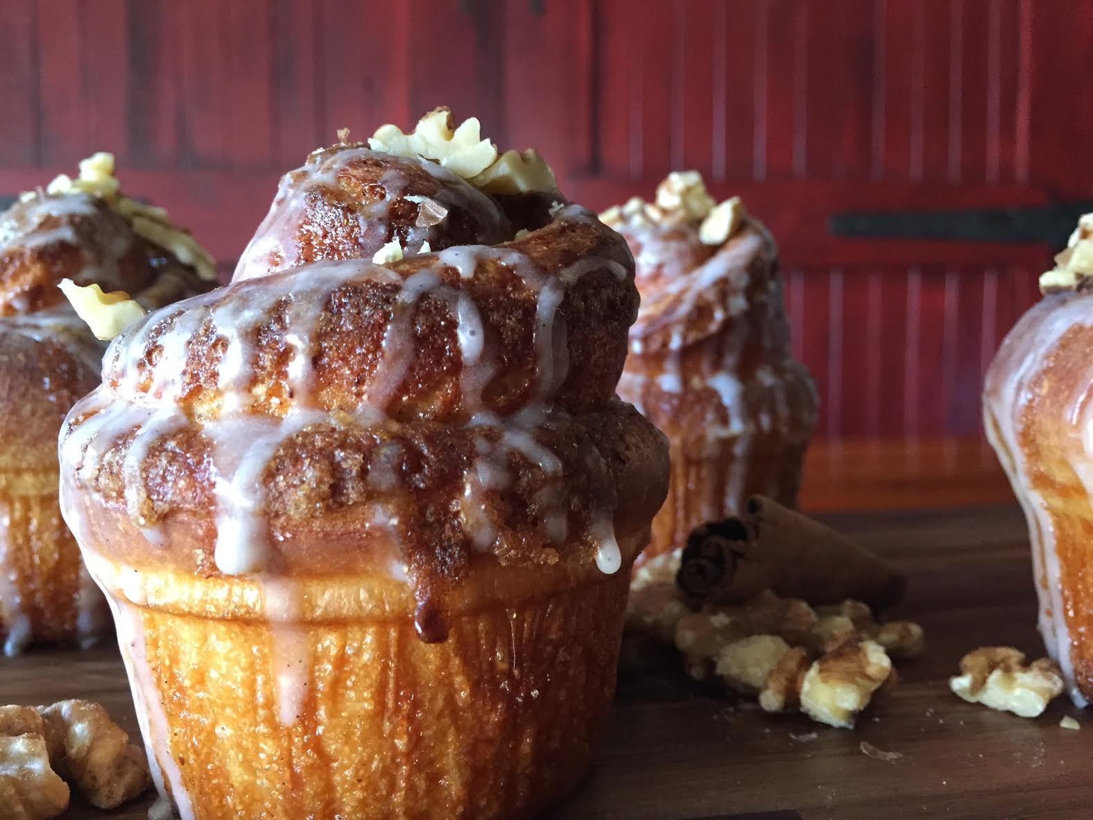TWO Bacon Brioche Cinnamon Rolls for TWO Pop Up Brunch Service