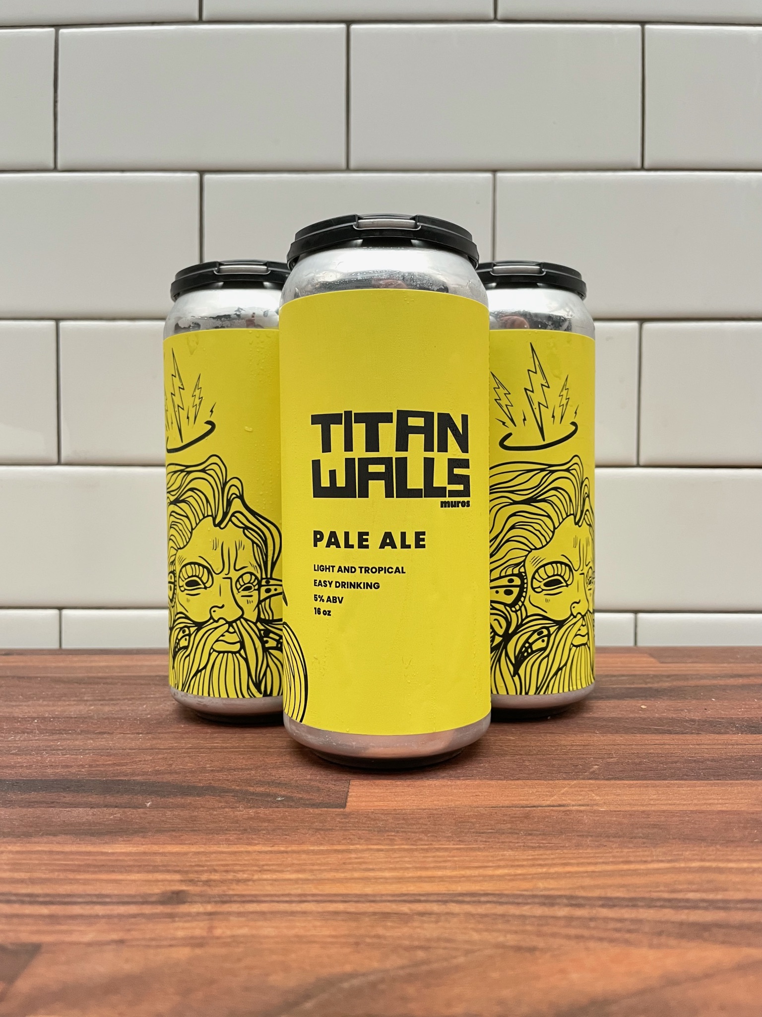 Titan Walls Pale Ale 4Pk for Art x Beer: Titan Walls Art Festival Happening Saturday, August 21 at District Brew Yards