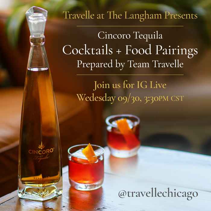 Travelle Live Social Media for Travelle + Cincoro Tequila: Cocktail + Food Pairings Class
